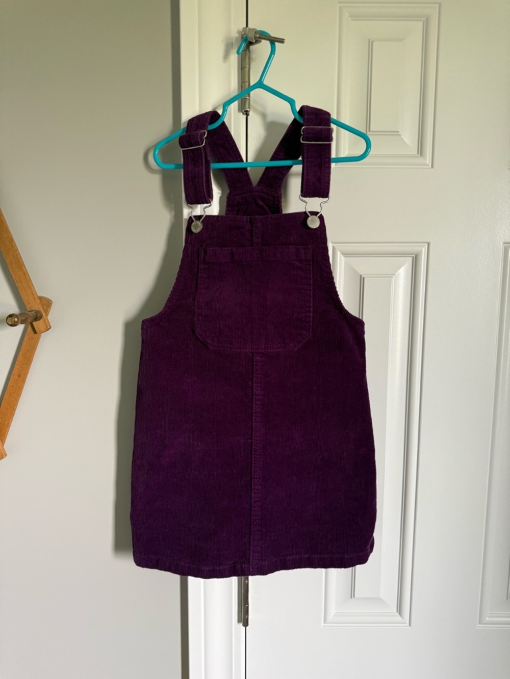 art class Purple Corduroy Pinafore Dress